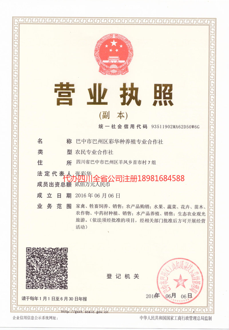 大石桥大石桥彩华种养殖专业合作社